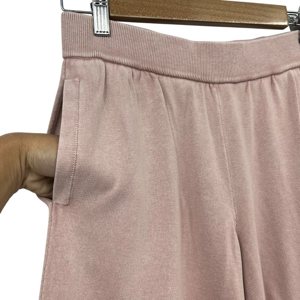 Barefoot Dreams Mauve Pink Cotton Lounge Pants XS Soft Wide Leg Cozy Relaxed Fit - Picture 5 of 8